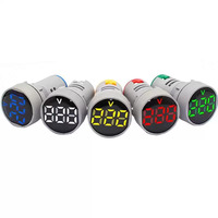 Indicator Light Voltmeter AD101-22VM Round Shape